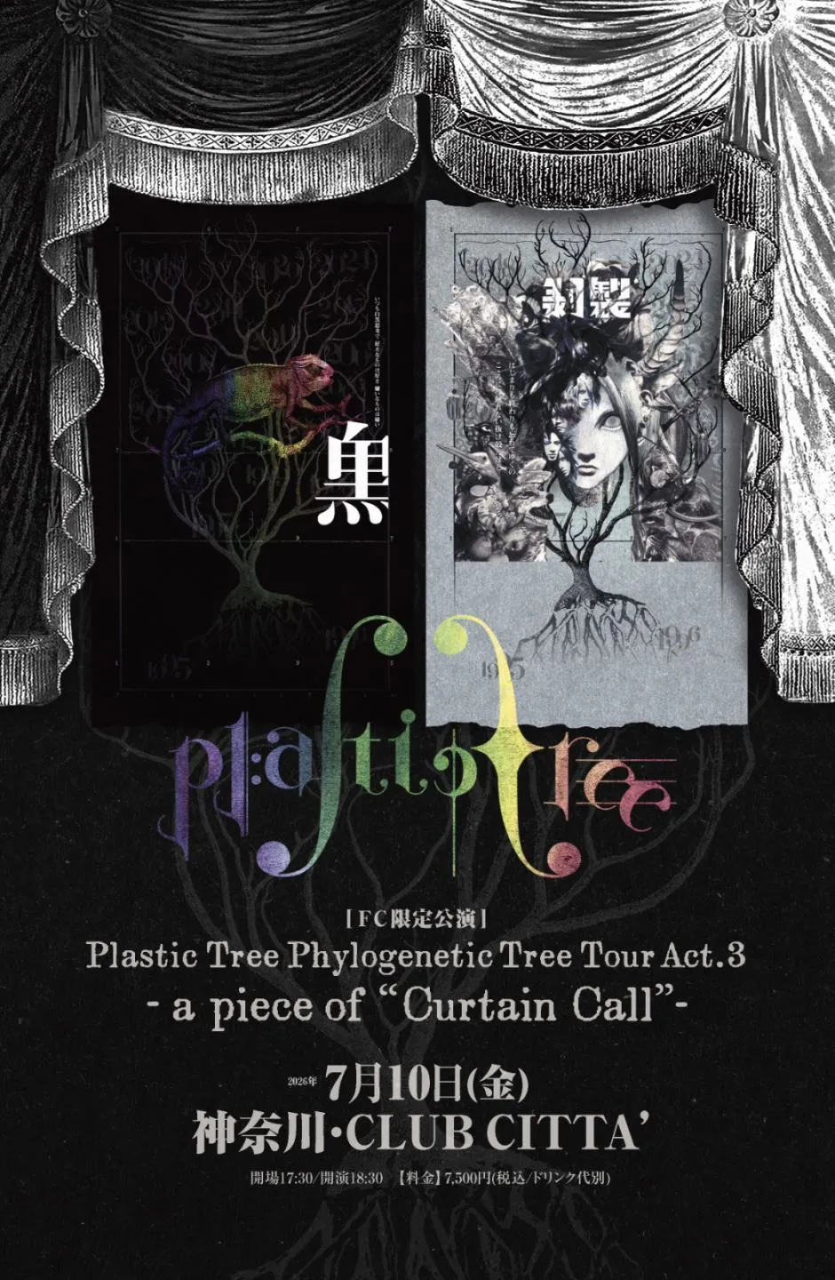 Plastic Tree Phylogenetic Tree Tour Act.3 a piece of Curtain Call フライヤー